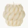 Handgefertigte Design-Kerze Karla, H 11 cm