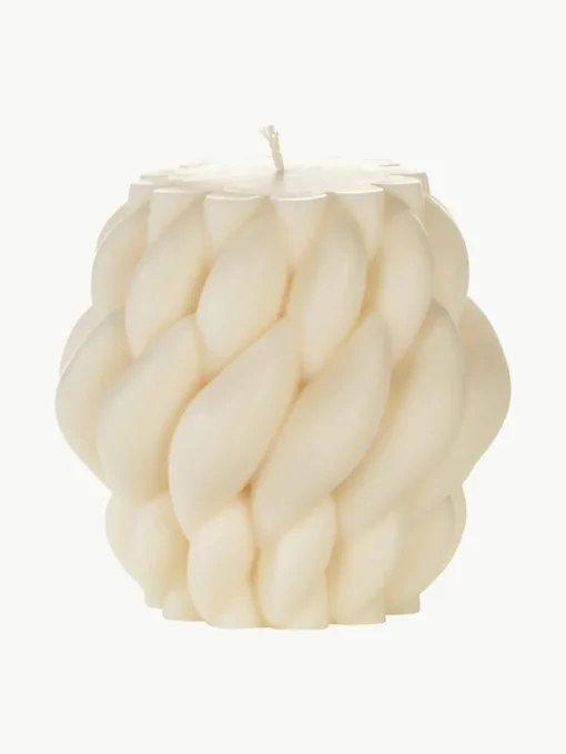 Handgefertigte Design-Kerze Karla, H 11 cm