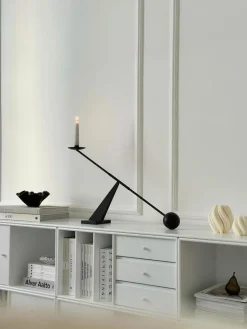 Handgefertigte Design-Kerze Florence, H 9 cm