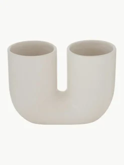 Handgefertigte Design-Vasen Filicio aus Steingut, 2er-Set