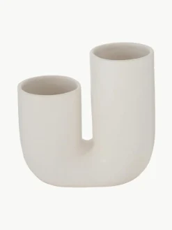 Handgefertigte Design-Vasen Filicio aus Steingut, 2er-Set