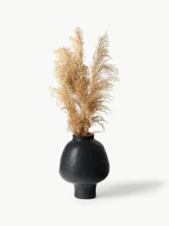 Handgefertigte Design-Vase Saki aus Steinzeug, H 32 cm