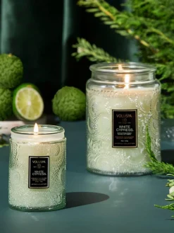Handgefertigte Duftkerze Japonica Collection (Zypresse, Wacholderbeere, Minzblätter & Holz)