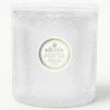 Handgefertigte Fünfdocht-Duftkerze Maison Blanc (Eukalyptus, Kardamom, Salbei & Hinoki Rinde)