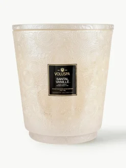 Handgefertigte Fünfdocht-Duftkerze Japonica Collection (Santal, Bourbon-Vanille & Oud)