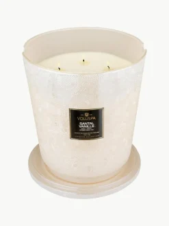 Handgefertigte Fünfdocht-Duftkerze Japonica Collection (Santal, Bourbon-Vanille & Oud)