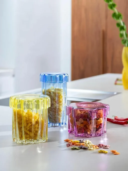 Handgefertigte Glas-Aufbewahrungsdose Astral