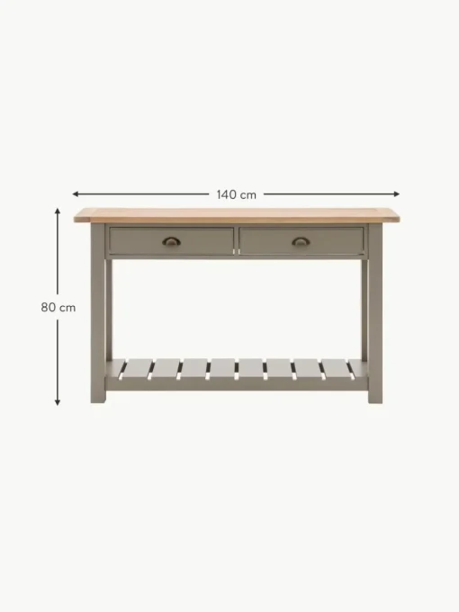 Handgefertigte Holz-Konsole Eton