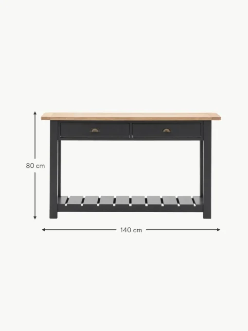 Handgefertigte Holz-Konsole Eton