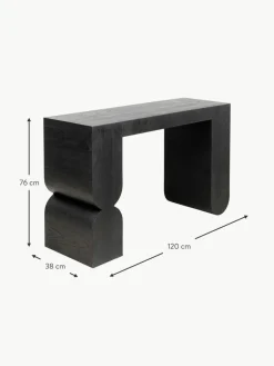 Handgefertigte Holzkonsole Curve