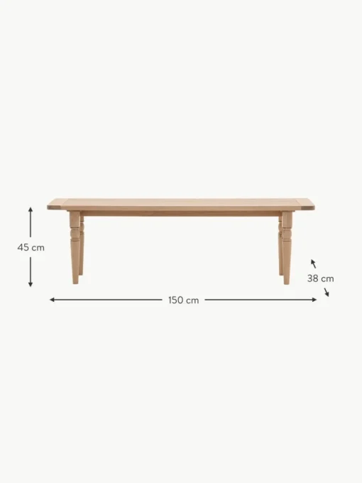 Handgefertigte Holz-Sitzbank Eton