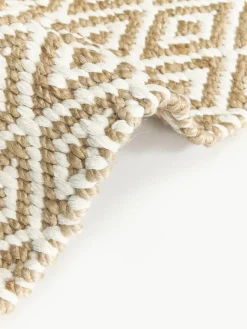 Handgefertigte Jute-Fußmatte Ramos