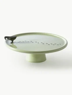Handgefertigte Keramik-Servierplatte Walking Duck