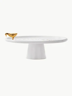 Handgefertigte Keramik-Servierplatte Walking Duck
