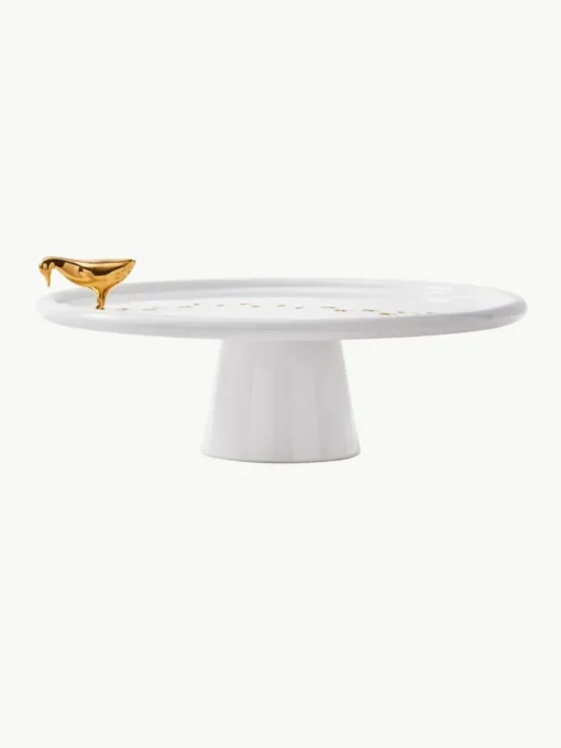Handgefertigte Keramik-Servierplatte Walking Duck