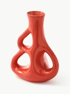 Handgefertigte Keramik-Vase Three Ears, H 21 cm