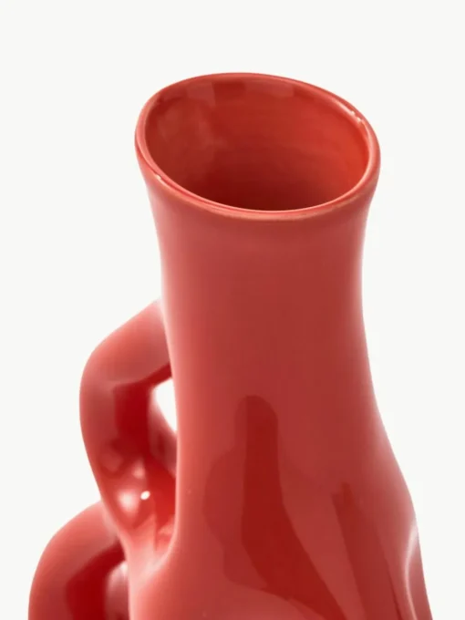 Handgefertigte Keramik-Vase Three Ears, H 21 cm