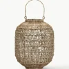 Handgefertigte Laterne Dive aus Jute