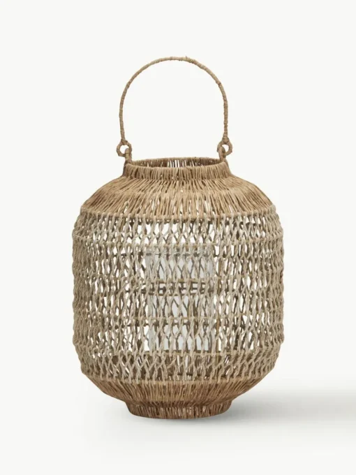 Handgefertigte Laterne Dive aus Jute