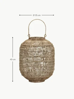 Handgefertigte Laterne Dive aus Jute