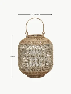 Handgefertigte Laterne Dive aus Jute