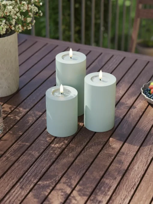 Handgefertigte LED-Kerze Real Flame, H 10 cm