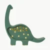 Handgefertigte LED-Kinderzimmerlampe Diplodocus Mini mit Timerfunktion und Fernbedienung, dimmbar