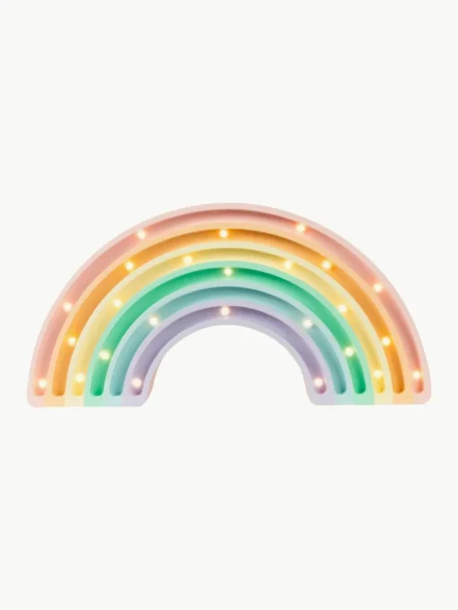 Handgefertigte LED-Kinderzimmerlampe Rainbow mit Timerfunktion und Fernbedienung, dimmbar