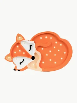 Handgefertigte LED-Kinderzimmerlampe Fox mit Timerfunktion und Fernbedienung, dimmbar