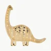 Handgefertigte LED-Kinderzimmerlampe Diplodocus mit Timerfunktion und Fernbedienung, dimmbar