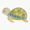 Handgefertigte LED-Kinderzimmerlampe Turtle mit Timerfunktion und Fernbedienung, dimmbar
