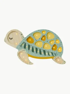 Handgefertigte LED-Kinderzimmerlampe Turtle mit Timerfunktion und Fernbedienung, dimmbar
