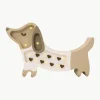 Handgefertigte LED-Kinderzimmerlampe Puppy Mini mit Timerfunktion und Fernbedienung, dimmbar