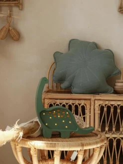 Handgefertigte LED-Kinderzimmerlampe Diplodocus Mini mit Timerfunktion und Fernbedienung, dimmbar