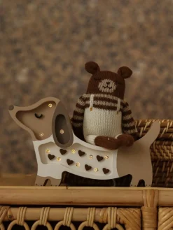 Handgefertigte LED-Kinderzimmerlampe Puppy Mini mit Timerfunktion und Fernbedienung, dimmbar