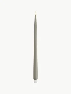 Handgefertigte LED-Stabkerzen Real Flame, H 38 cm, 2 Stück