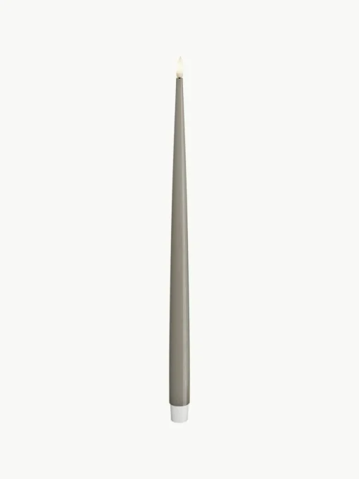 Handgefertigte LED-Stabkerzen Real Flame, H 38 cm, 2 Stück