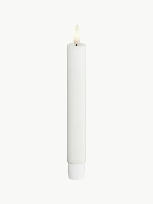 Handgefertigte LED-Stabkerzen Real Flame, H 24 cm, 2 Stück