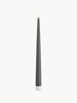 Handgefertigte LED-Stabkerzen Real Flame, H 28 cm, 2 Stück