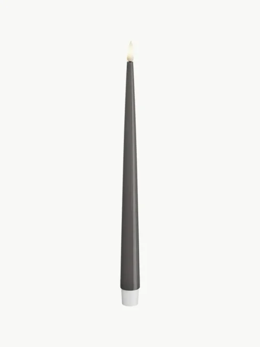 Handgefertigte LED-Stabkerzen Real Flame, H 28 cm, 2 Stück
