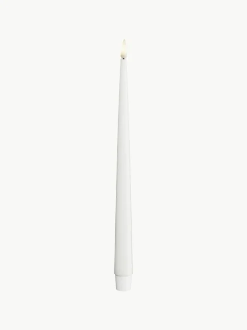 Handgefertigte LED-Stabkerzen Real Flame, H 28 cm, 2 Stück