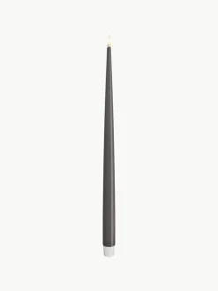 Handgefertigte LED-Stabkerzen Real Flame, H 38 cm, 2 Stück