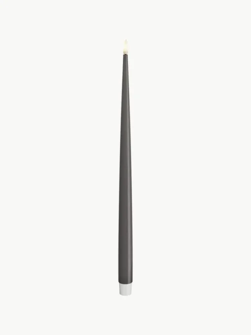 Handgefertigte LED-Stabkerzen Real Flame, H 38 cm, 2 Stück