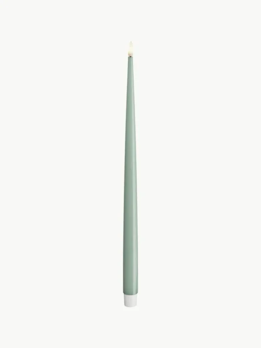 Handgefertigte LED-Stabkerzen Real Flame, H 38 cm, 2 Stück