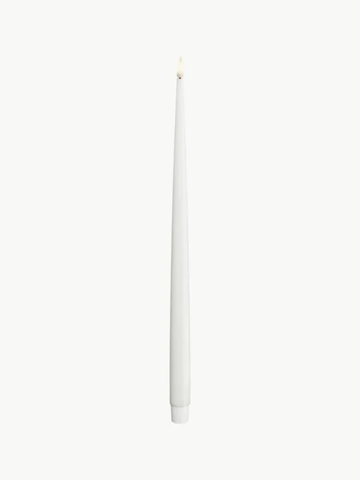 Handgefertigte LED-Stabkerzen Real Flame, H 38 cm, 2 Stück