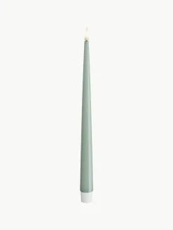 Handgefertigte LED-Stabkerzen Real Flame, H 28 cm, 2 Stück