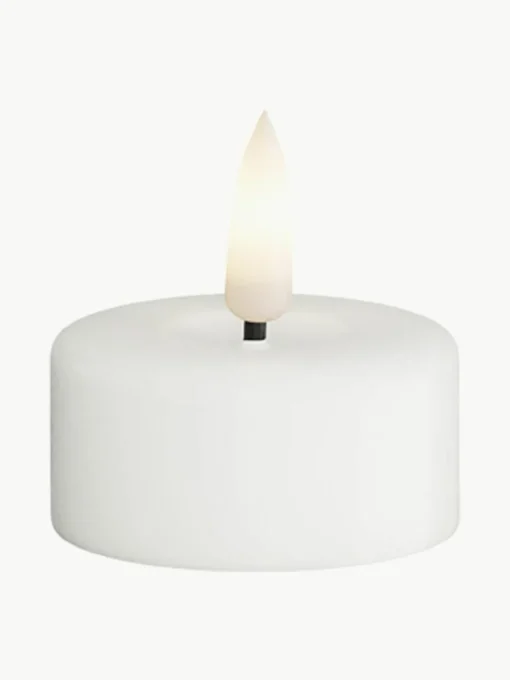 Handgefertigte LED-Teelichter Real Flame, 4 Stück