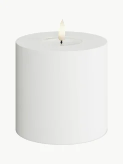 Handgefertigte Outdoor LED-Kerze Real Flame, H 10 cm