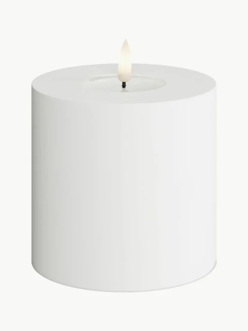 Handgefertigte Outdoor LED-Kerze Real Flame, H 10 cm