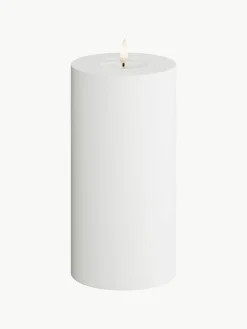 Handgefertigte Outdoor LED-Kerze Real Flame, H 20 cm